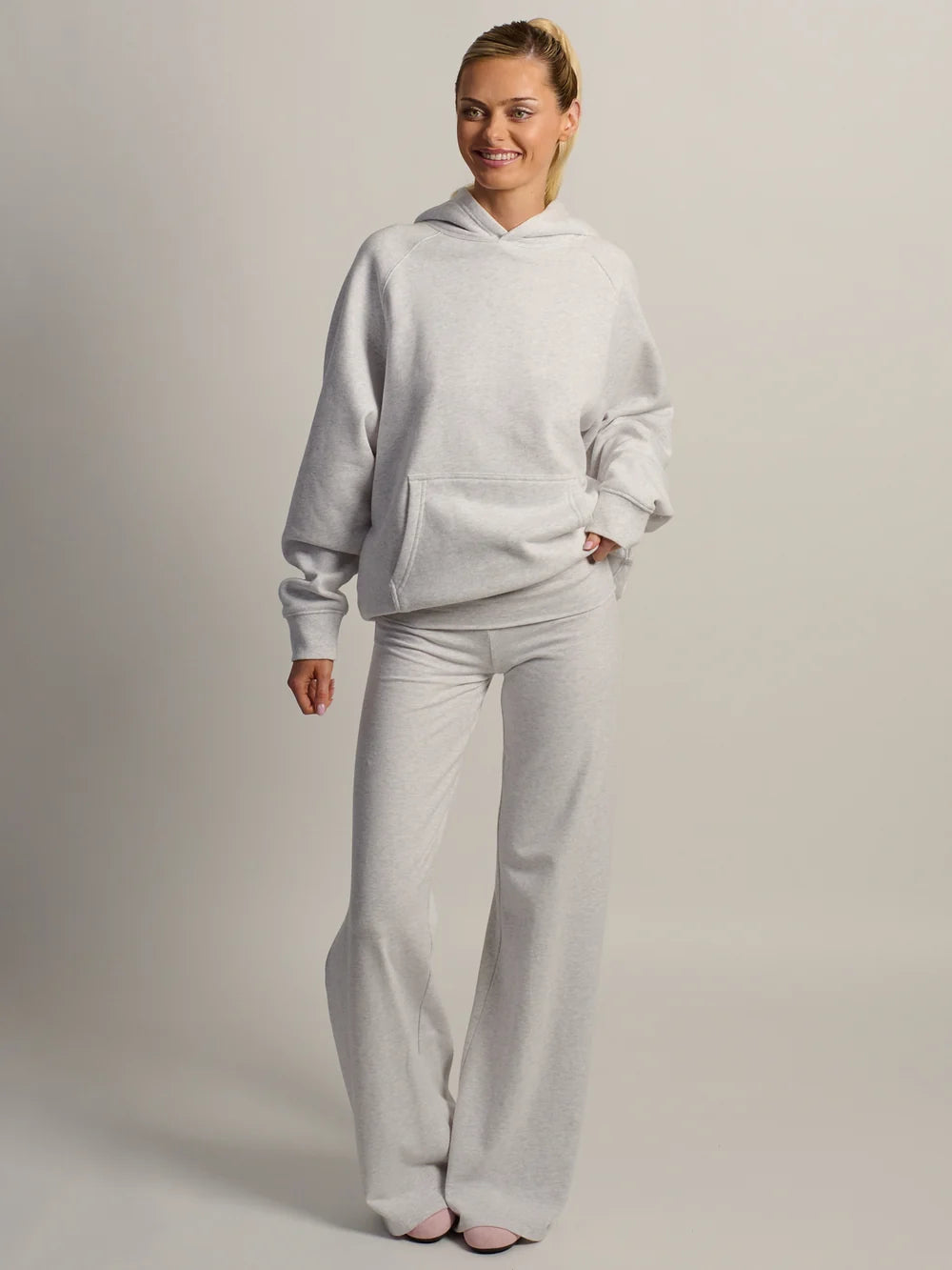 L'Ange : pantalon évasé avec revers Nolanea