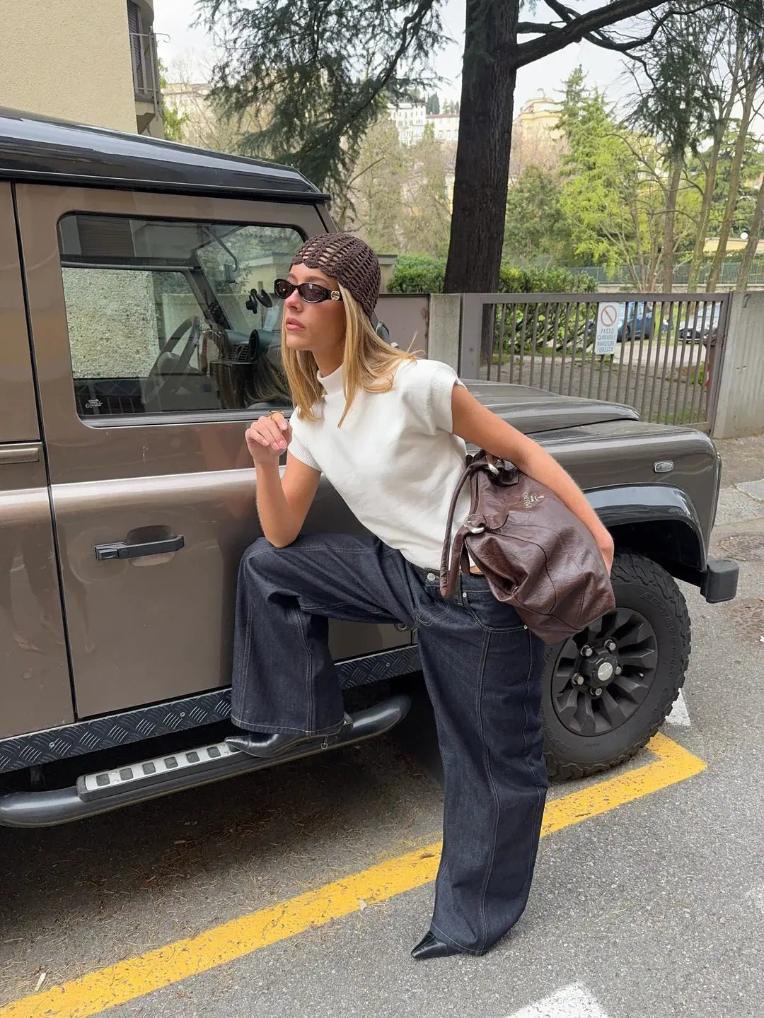 Jean baggy bleu foncé Nolanea